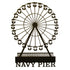 Chicago Navy Pier Black 4.5 x 7 Laser Cut Scrapbook Embellishment by SSC Laser Designs