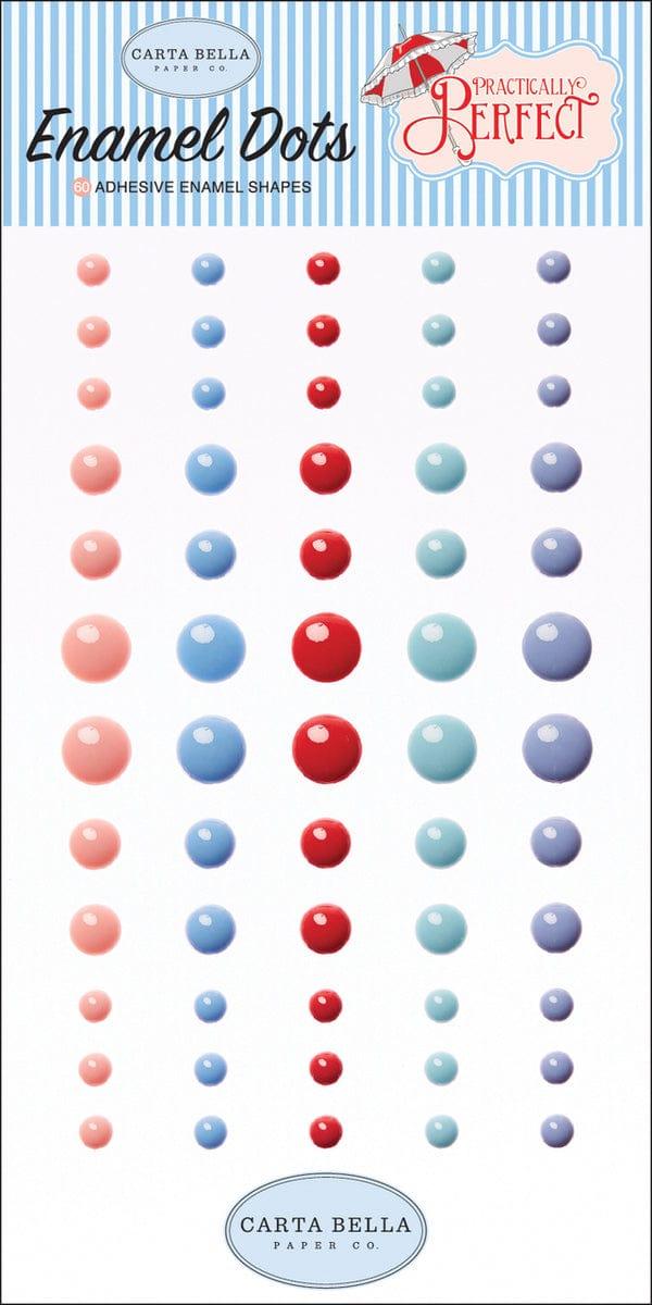 Practically Perfect Collection 3 x 6 Self-Adhesive Enamel Dots Scrapbook Embellishments by Echo Park Paper - Scrapbook Supply Companies