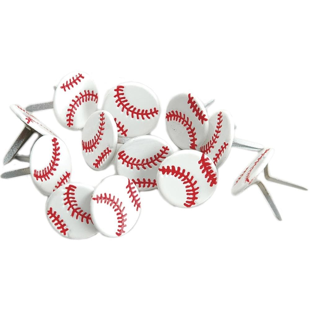 Sports Balls Collection Baseball Brads by Eyelet Outlet - Pkg. of 12