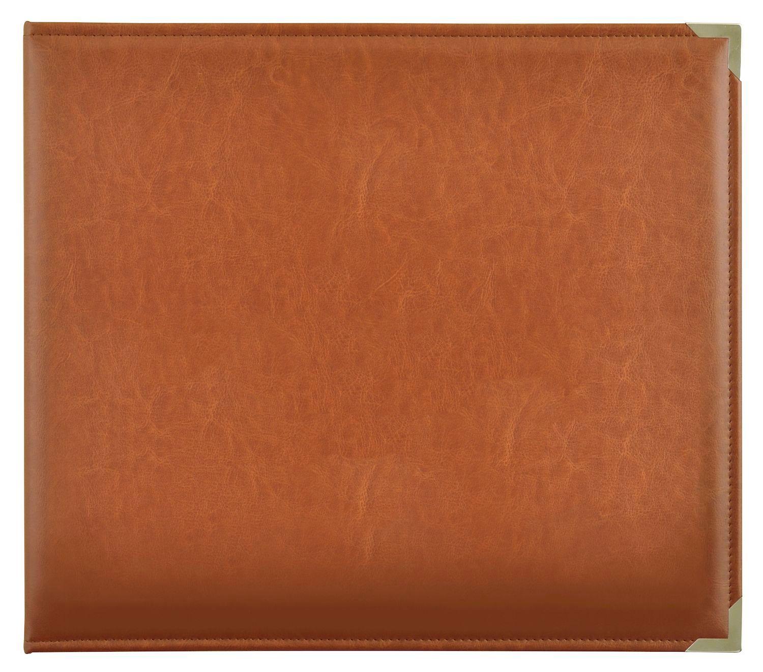 Scrapbook Classic Leather 3 Ring Album Brown 12X12 