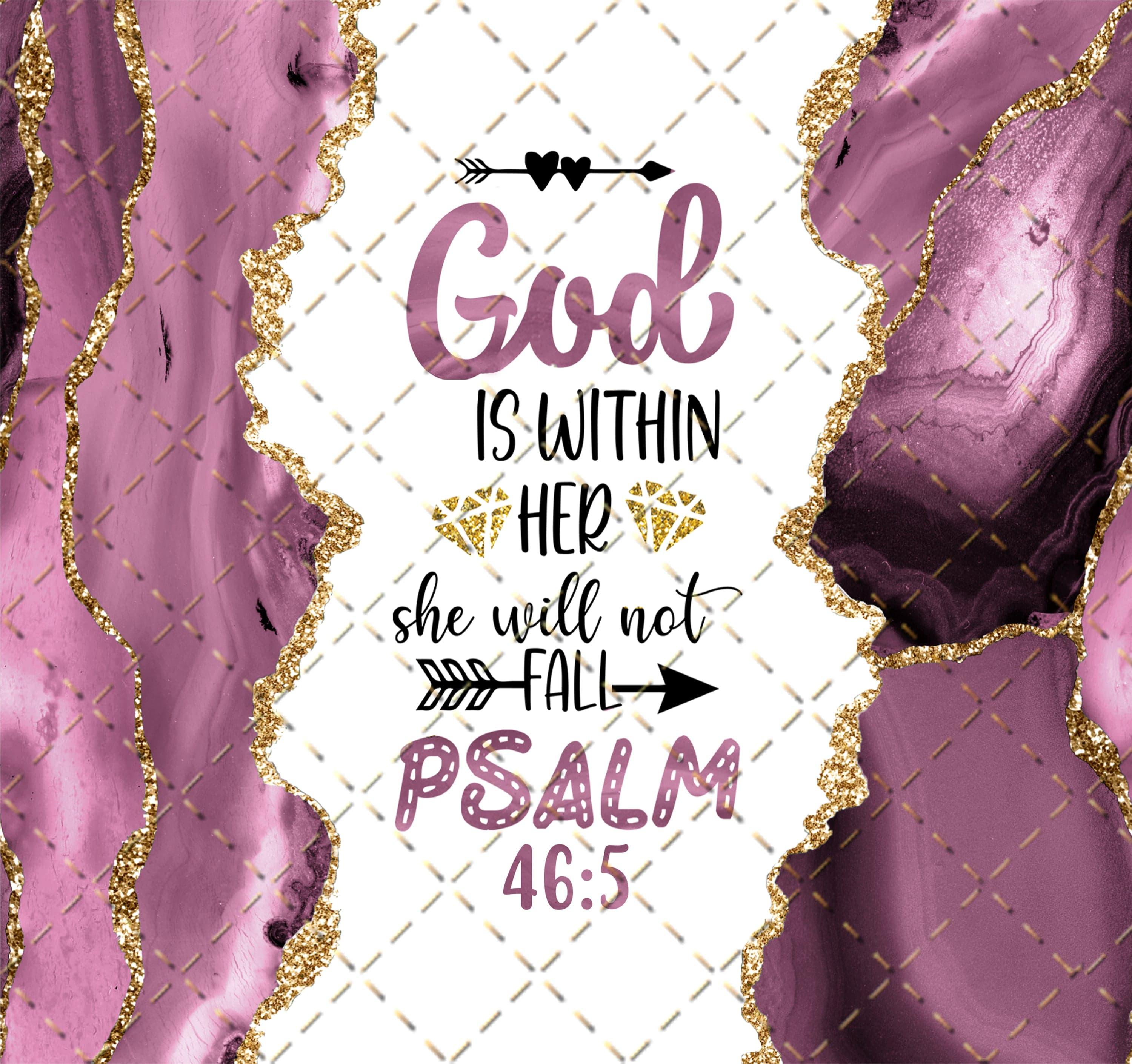 God Is Within Her 30 oz. Straight Skinny Tumbler by SSC Designs - Scrapbook Supply Companies