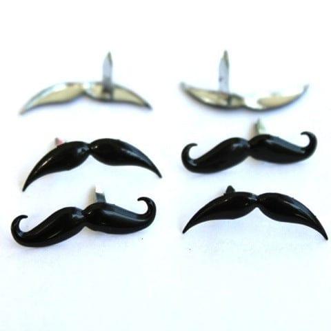 Mustache Brads by Eyelet Outlet - Pkg. of 12