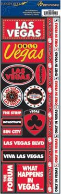 Passports Collection Las Vegas Cardstock Stickers by Reminisce - Scrapbook Supply Companies