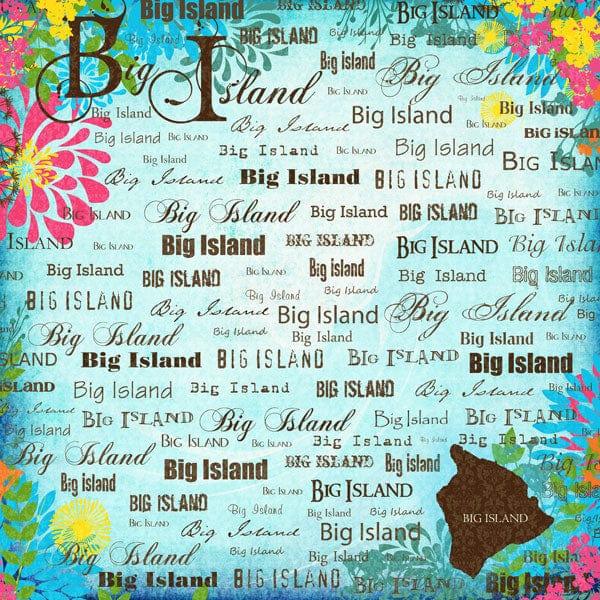 Paradise Collection Hawaii Big Island 12 x 12 Scrapbook Paper by Scrapbook Customs