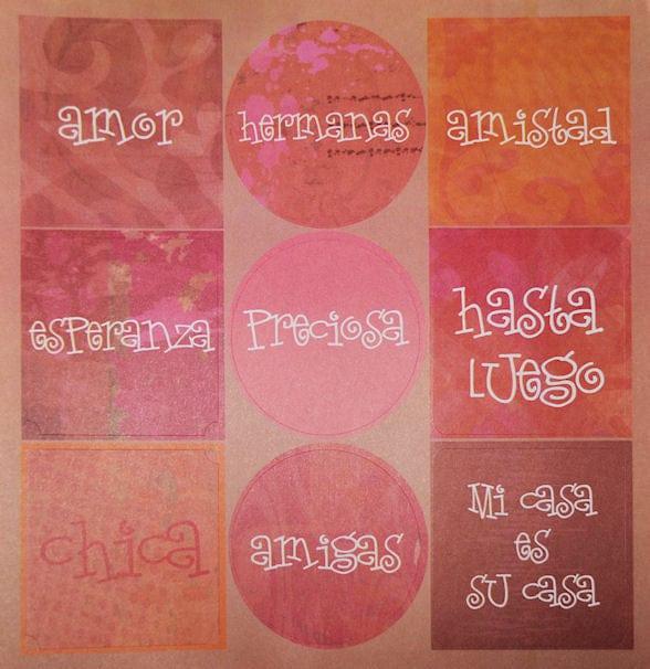 Isadora Collection Amor 12 x 12 Sticker Sheet by The Paper Element - Scrapbook Supply Companies