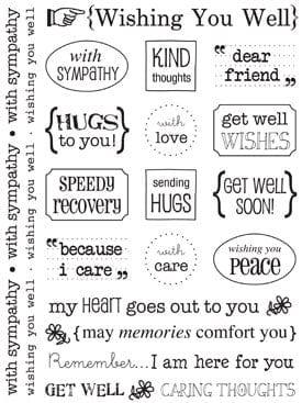 Sticker Sentiments Collection Wishing You Well Sticker Sheet by SRM Press - Scrapbook Supply Companies