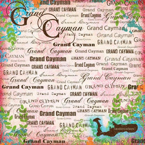 Paradise Collection Grand Cayman 12 x 12 Scrapbook Paper by Scrapbook Customs - Scrapbook Supply Companies