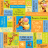 Disney Winnie The Pooh Collection Tigger Phrases 12 x 12 Vacation Scrapbook Paper by Sandylion