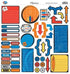 Surf Shop Journaling 12 x 12 Sticker Sheet by Reminisce - Scrapbook Supply Companies