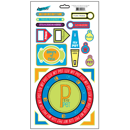 Feathers & Scales & Fur Oh My! Collection Cardstock Stickers by Moxxie - Scrapbook Supply Companies