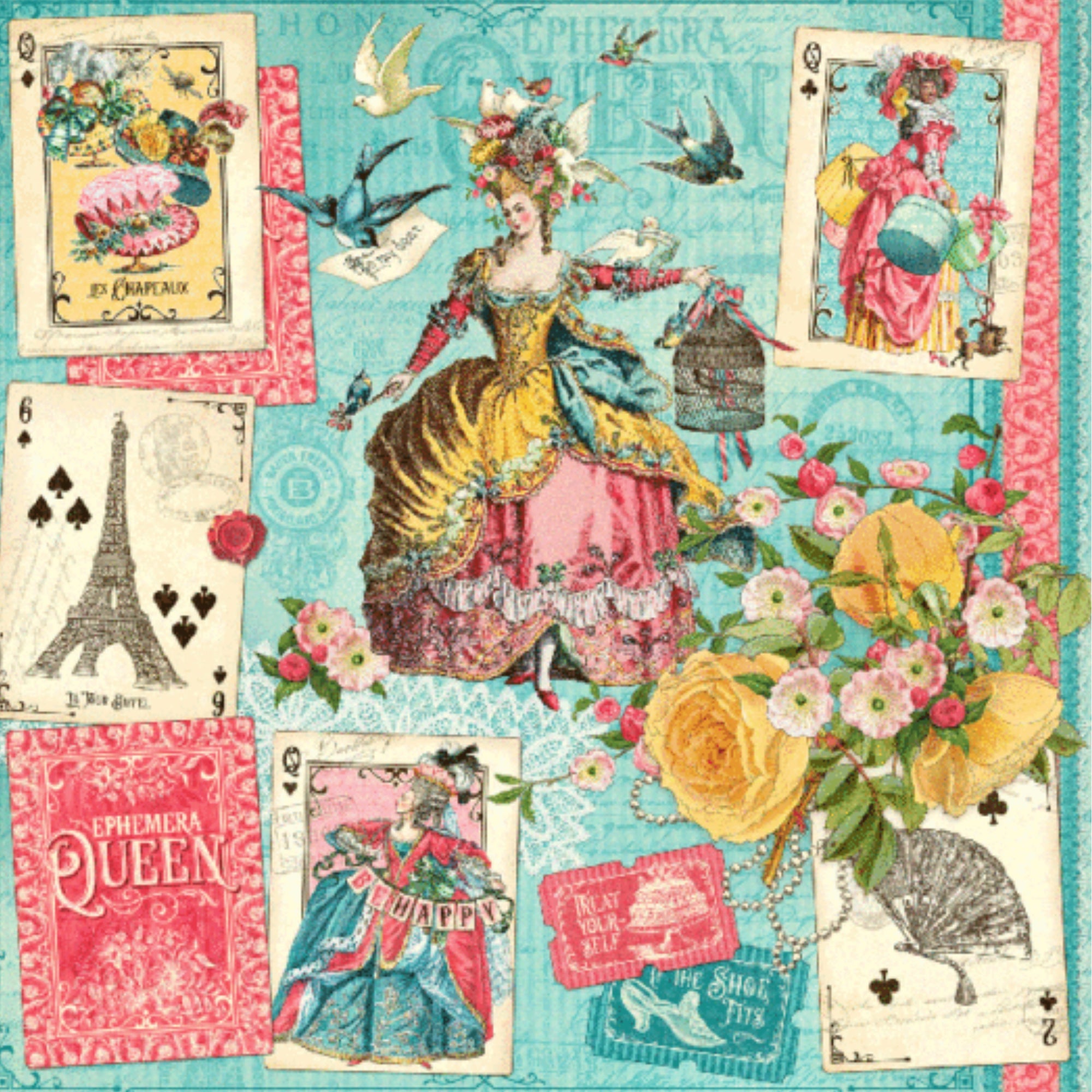 Shop now for Graphic 45's Ephemera Queen collection.