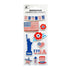 USA Independence Day Celebration 3D Sticker Embellishment by Little Birdie - Scrapbook Supply Companies
