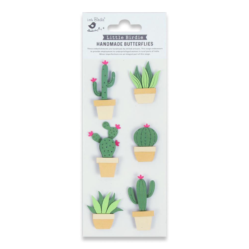 Southwest Collection Cactus 3.5 x 7 Scrapbook Embellishment by Little Birdie