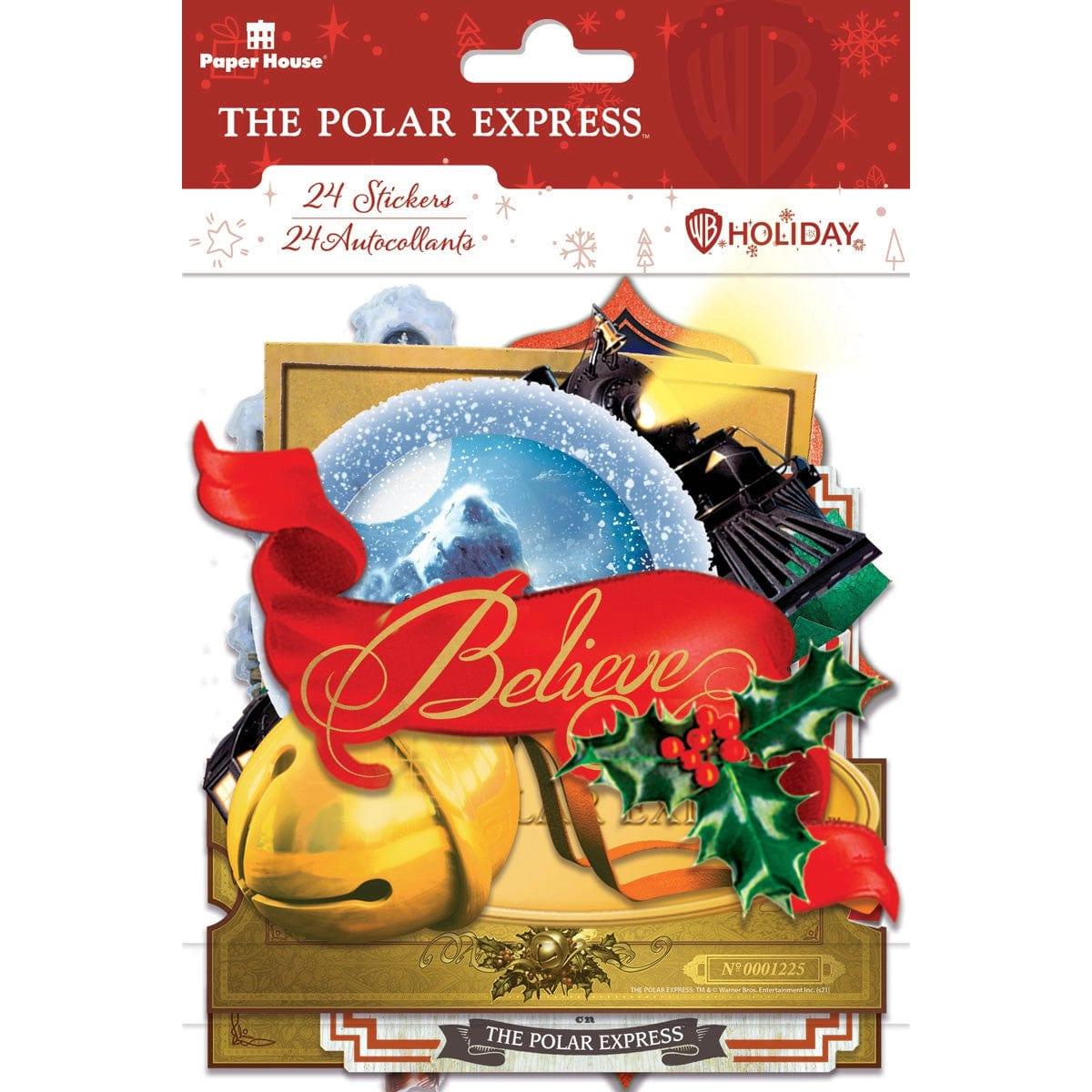 The Polar Express Die Cut Sticker Pack by Paper House Productions - 24 stickers - Scrapbook Supply Companies