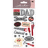 Dad Collection Fix It Dad 4 x 7 Silver Foil Scrapbook Sticket Sheet by Sticko