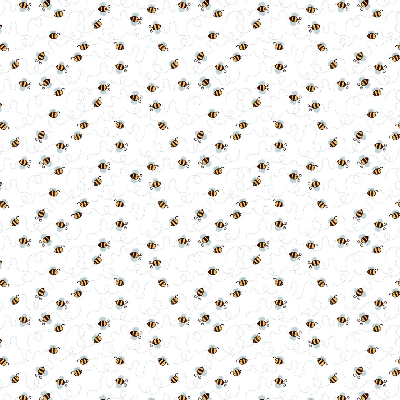 Bee Happy Collection Bee Friends 12 x 12 Double-Sided Scrapbook Paper by Echo Park Paper - Scrapbook Supply Companies