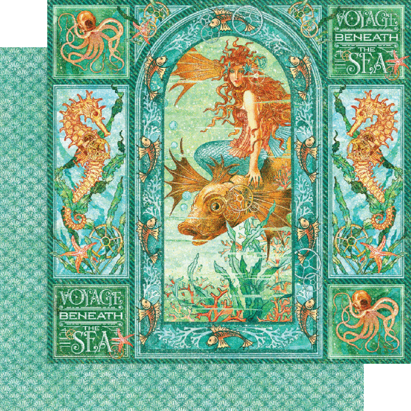 Voyage Beneath the Sea Deluxe Collector's Edition 12 x 12 Scrapbook Collection Pack by Graphic 45