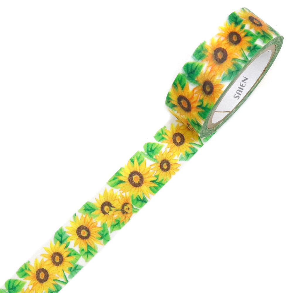 Southwest Sunflower Collection Sunflowers Decorative Washi Tape - 15mm x 7m