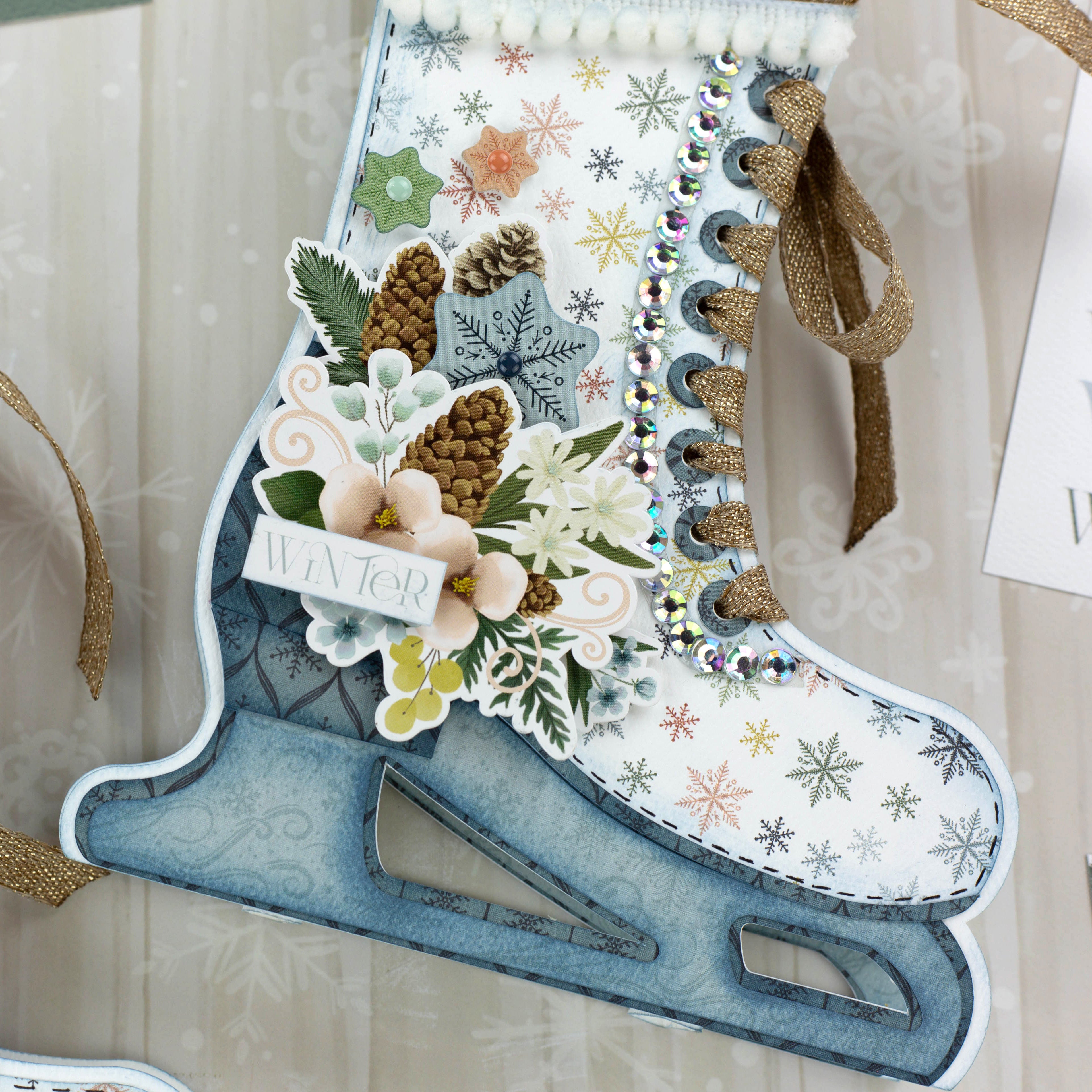 Winter Wonderland Scrapbook Paper & Sticker Collection Kit by Carta Bella - 13 Pieces
