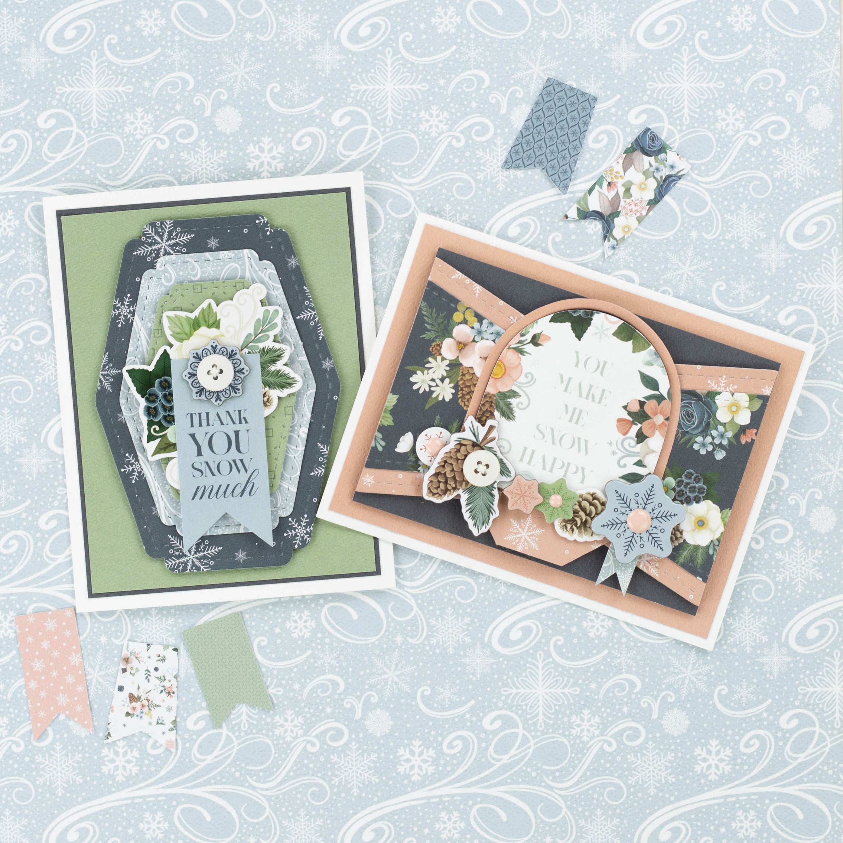 Winter Wonderland Scrapbook Paper & Sticker Collection Kit by Carta Bella - 13 Pieces