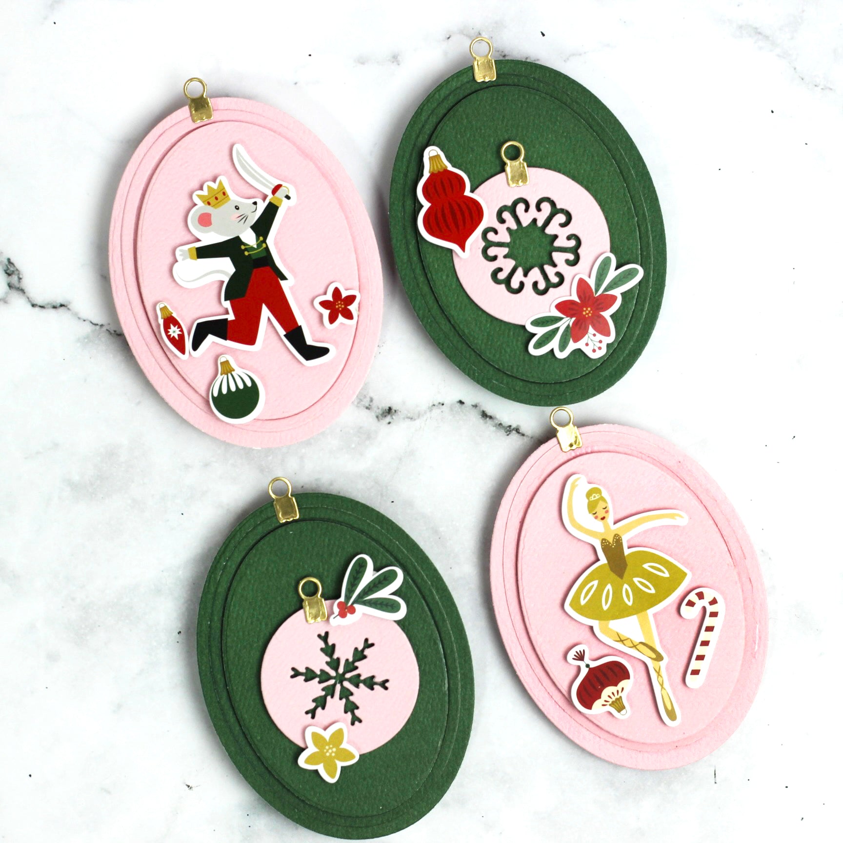 Nutcracker Christmas Scrapbook Paper & Sticker Collection Kit by Echo Park Paper - 13 Pieces