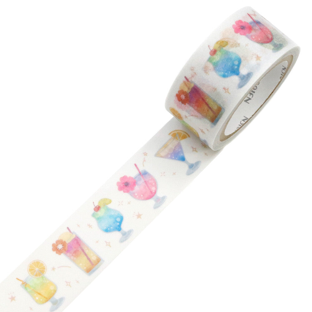 Tropics Collection Tropical Drinks Decorative Washi Tape - 20mm x 7m