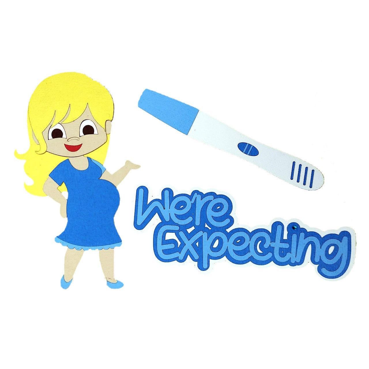 We're Expecting Custom Pregnancy Set 6 x 4 Laser Cuts by SSC Laser Designs