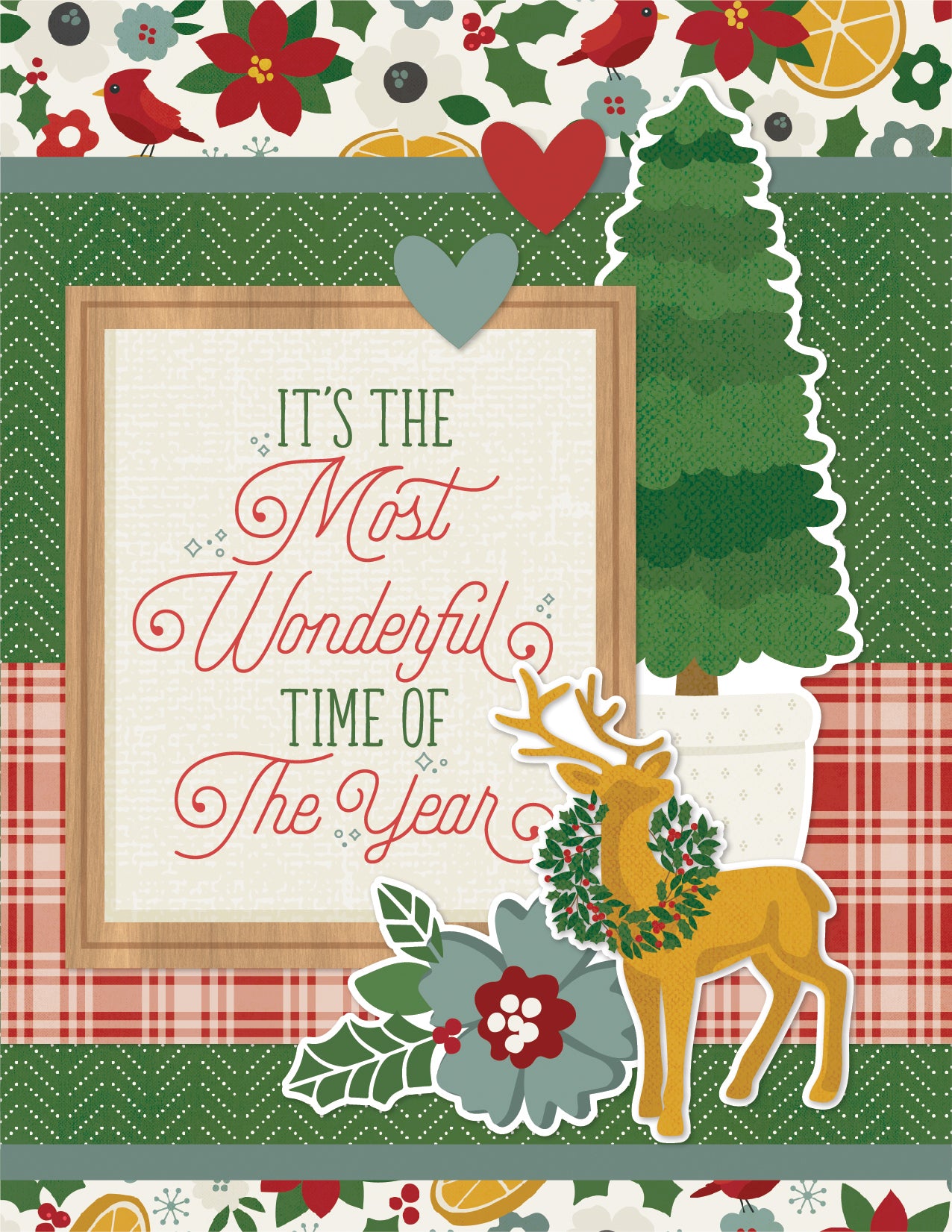 Hearth & Holiday Collection 12 x 12 Scrapbook Paper & Sticker Collection Kit by Simple Stories