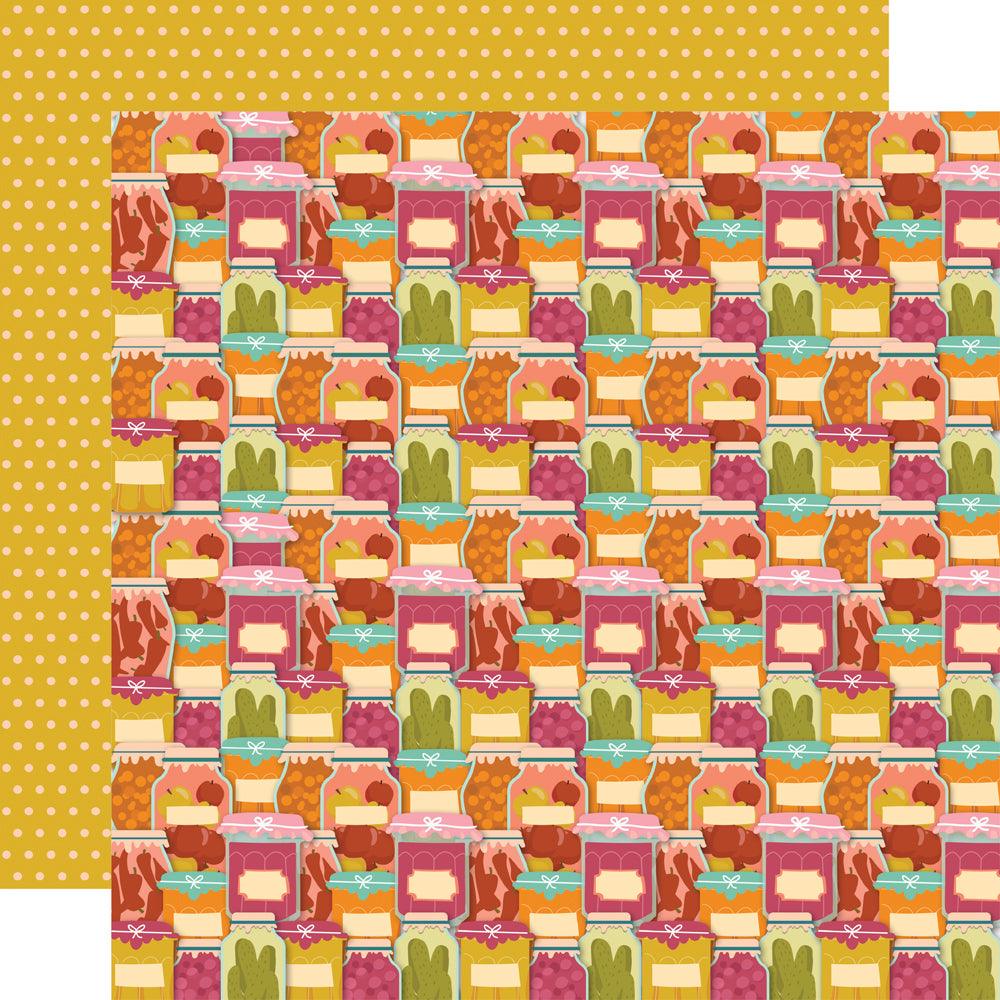 Harvest Market Collection Farm Fresh 12 x 12 Double-Sided Scrapbook Paper by Simple Stories