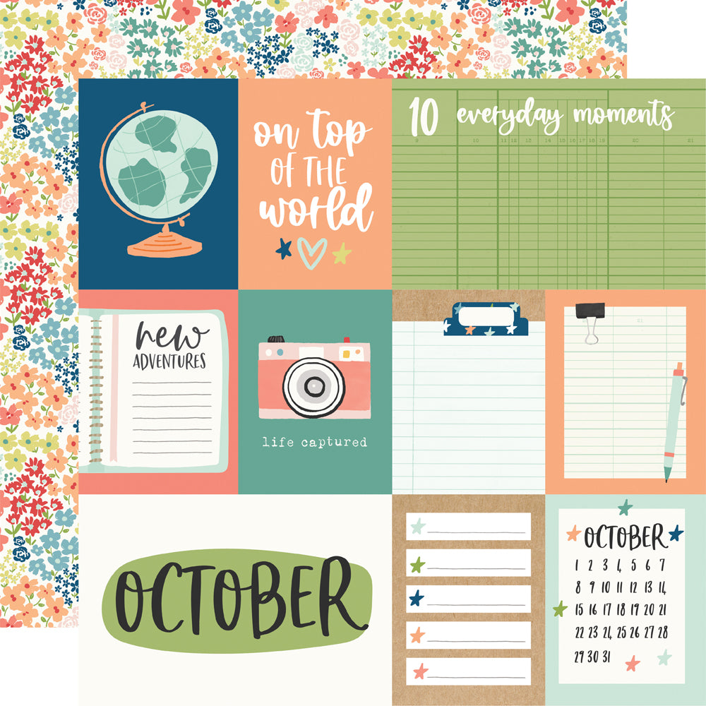 Life Captured Collection October 12 x 12 Double-Sided Scrapbook Paper by Simple Stories