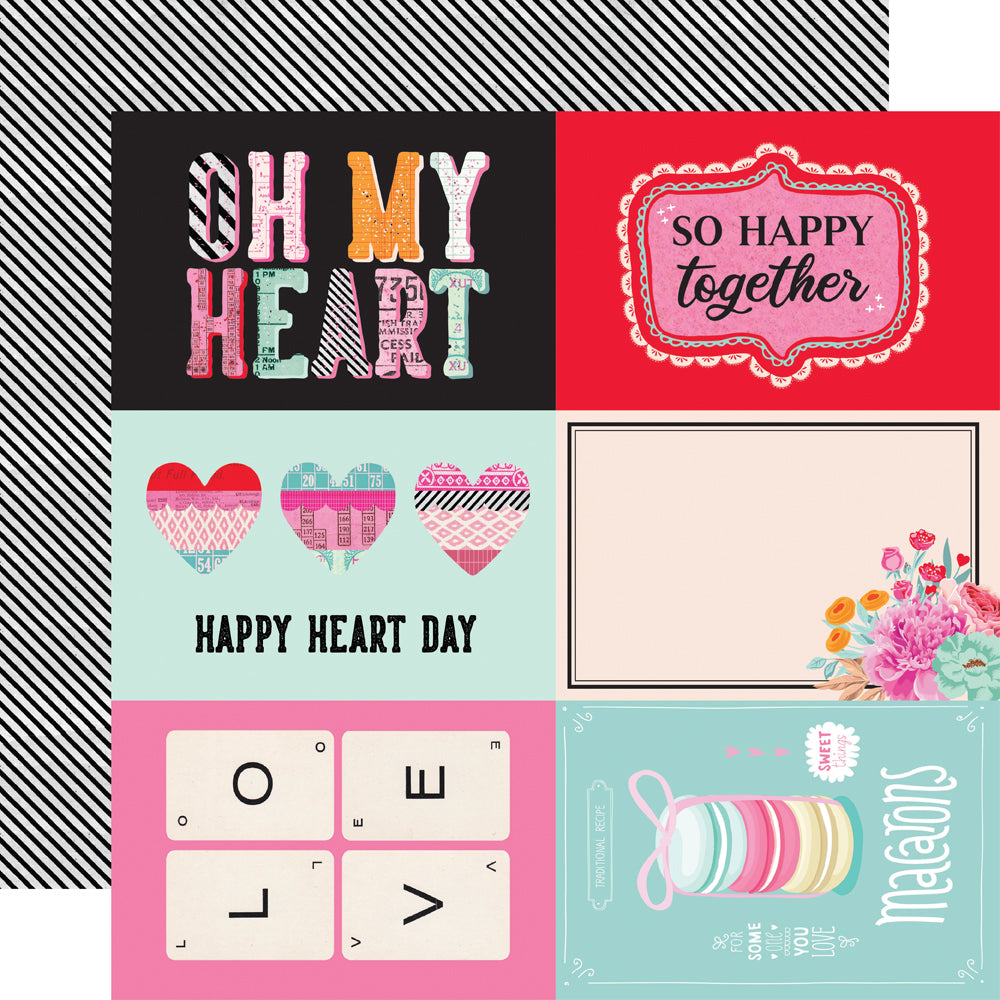 Heart Eyes Collection 12 x 12 Scrapbook Paper & Sticker Collection Kit by Simple Stories