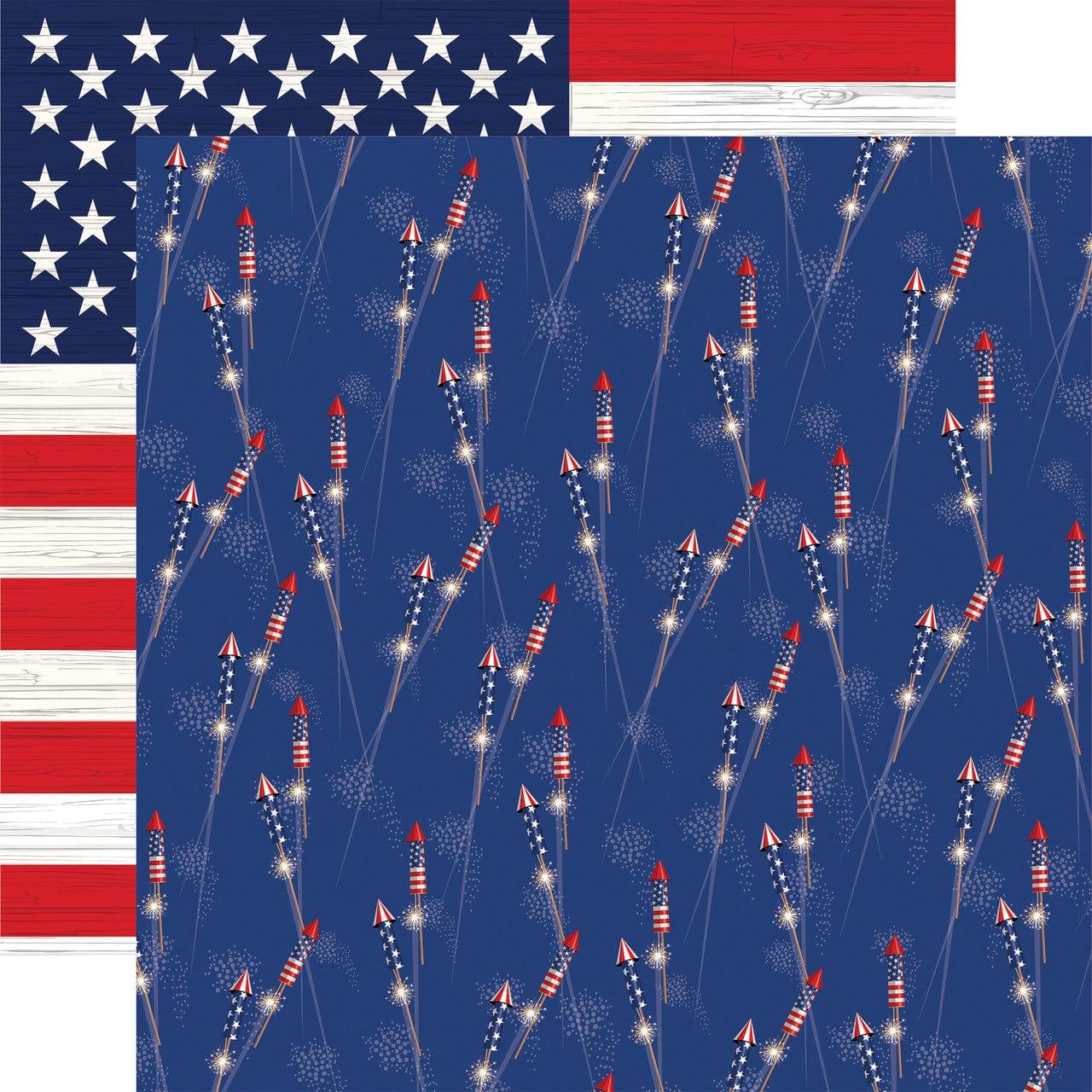 Fourth of July Collection Annual Celebration 12 x 12 Double-Sided Scrapbook Paper by Carta Bella - Scrapbook Supply Companies