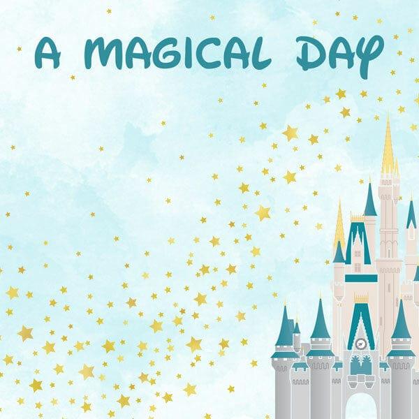 Magical Day of Fun Collection A Magical Day 12 x 12 Double-Sided Scrapbook Paper by Scrapbook Customs - Scrapbook Supply Companies