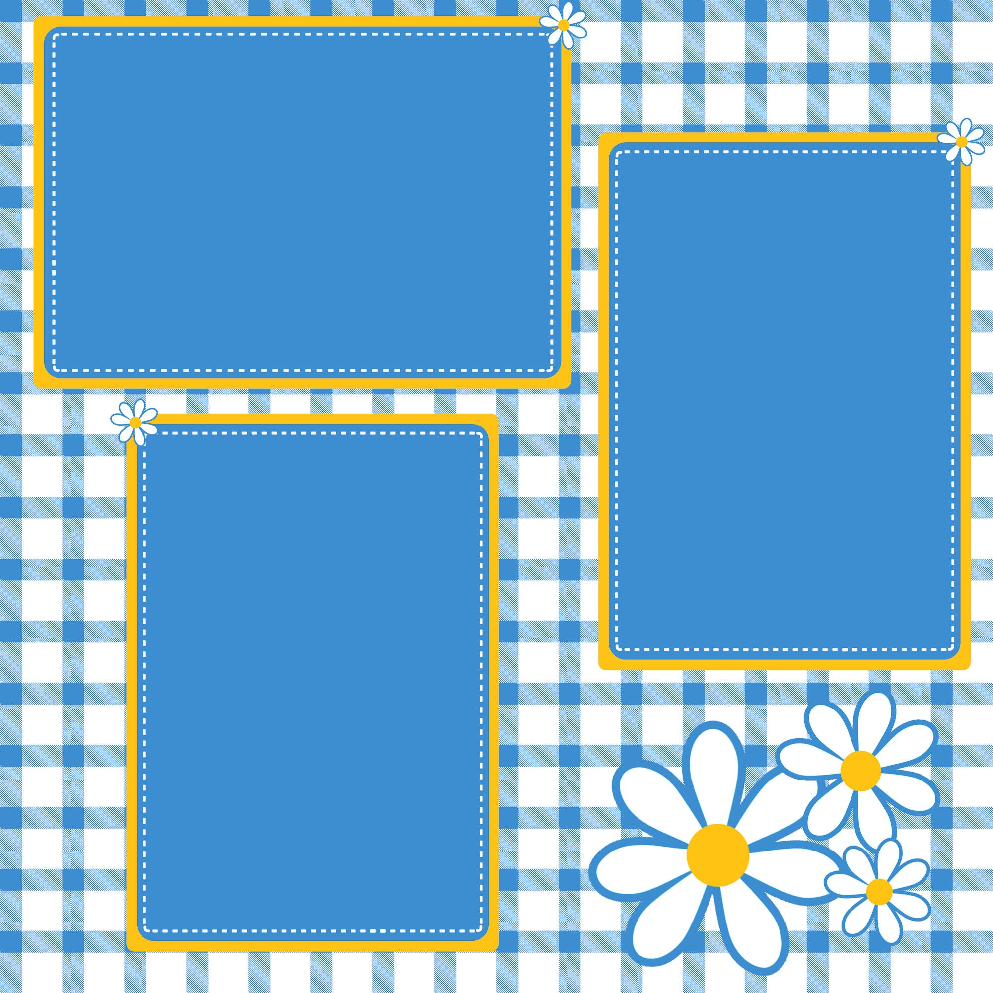 Daisy Girl (2) - 12 x 12 Printed Scrapbook Pages by SSC Designs