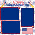 Patriotic Collection Happy Independence Day (2) - 12 x 12 Premade, Printed Scrapbook Pages by SSC Designs
