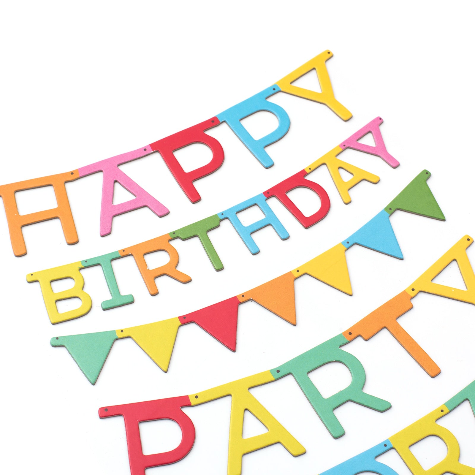 Thickers Collection 6 x 12 Hooray Birthday Phrases Scrapbook Stickers by American Crafts - 2 Sheets