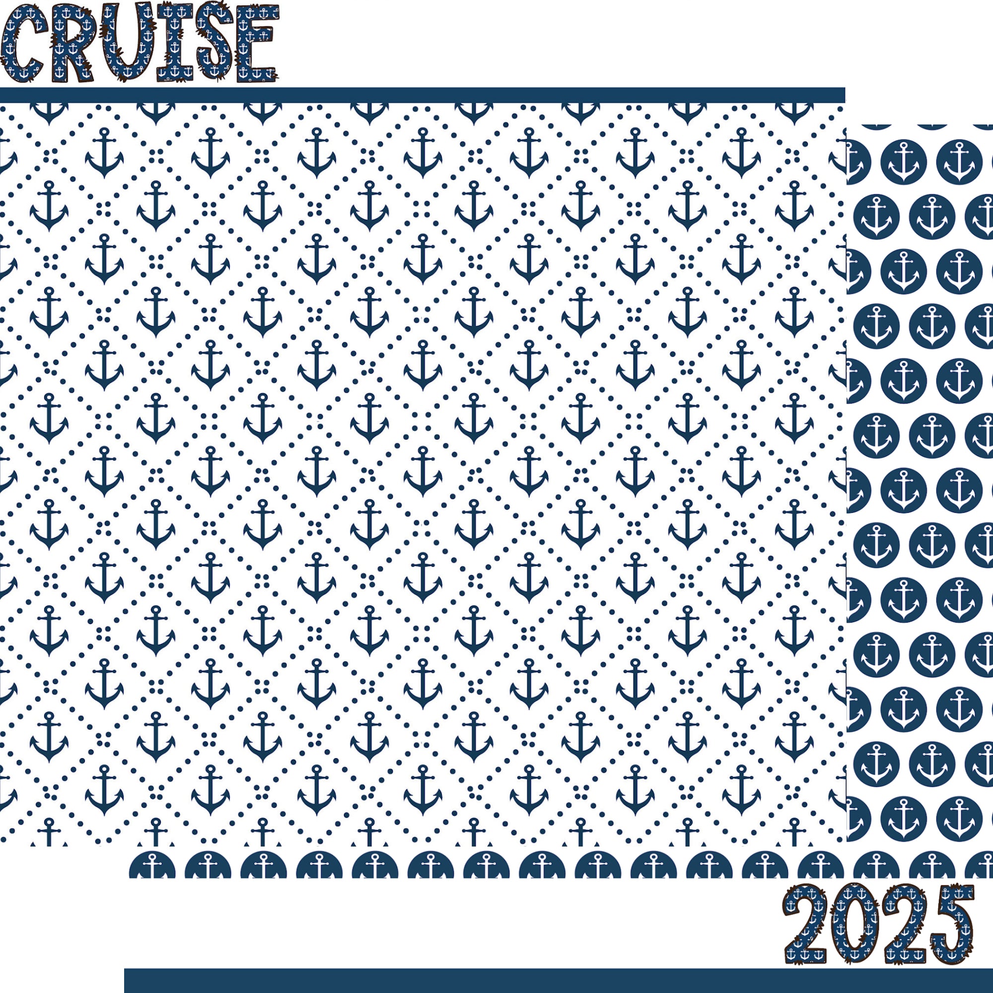 Cruise Collection 2025 Cruise 12 x 12 Scrapbook Collection Kit by SSC Designs