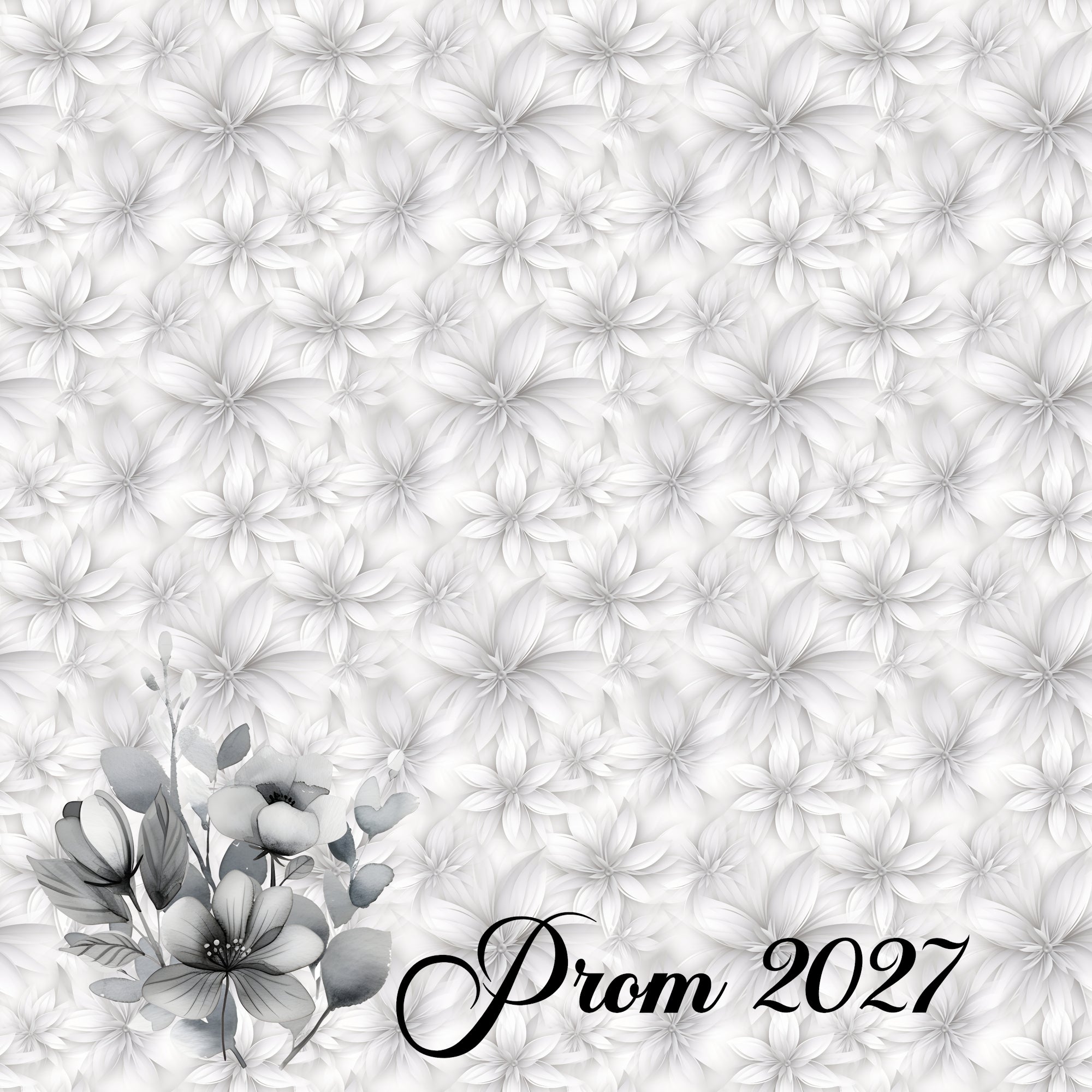 Prom Night Collection Prom 2027 12 x 12 Double-Sided Scrapbook Paper by SSC Designs