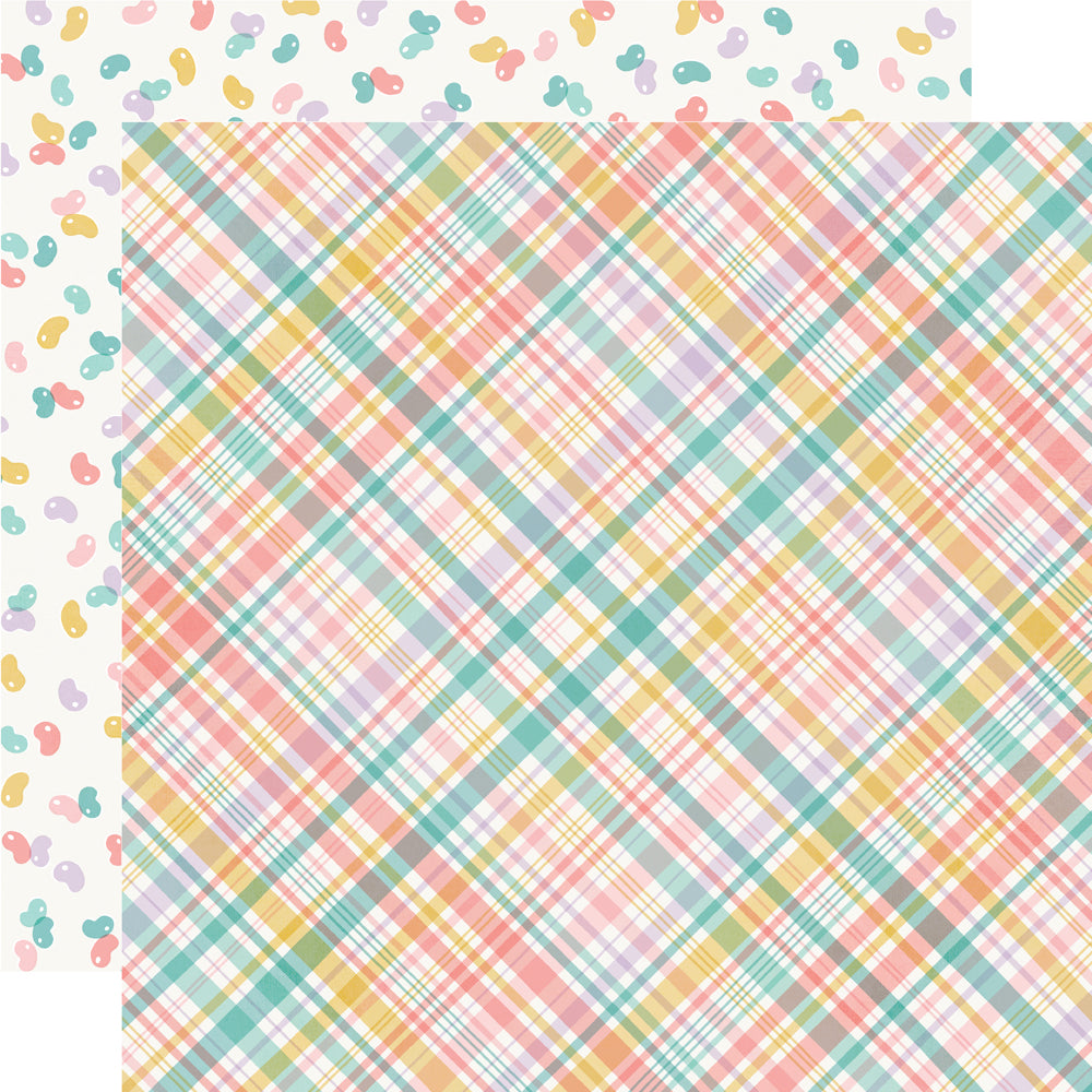Hoppy Easter Collection Hello Peeps 12 x 12 Double-Sided Scrapbook Paper by Simple Stories