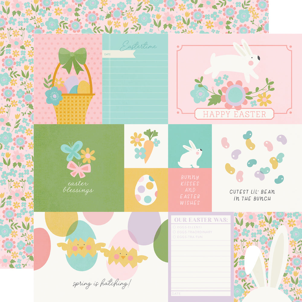 Hoppy Easter Collection Elements 12 x 12 Double-Sided Scrapbook Paper by Simple Stories