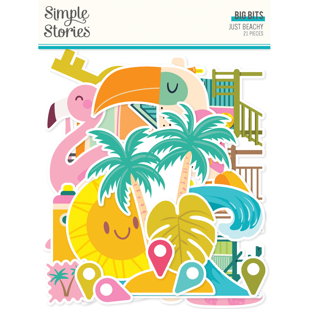 Just Beachy Collection Big Bits & Pieces Die Cuts by Simple Stories