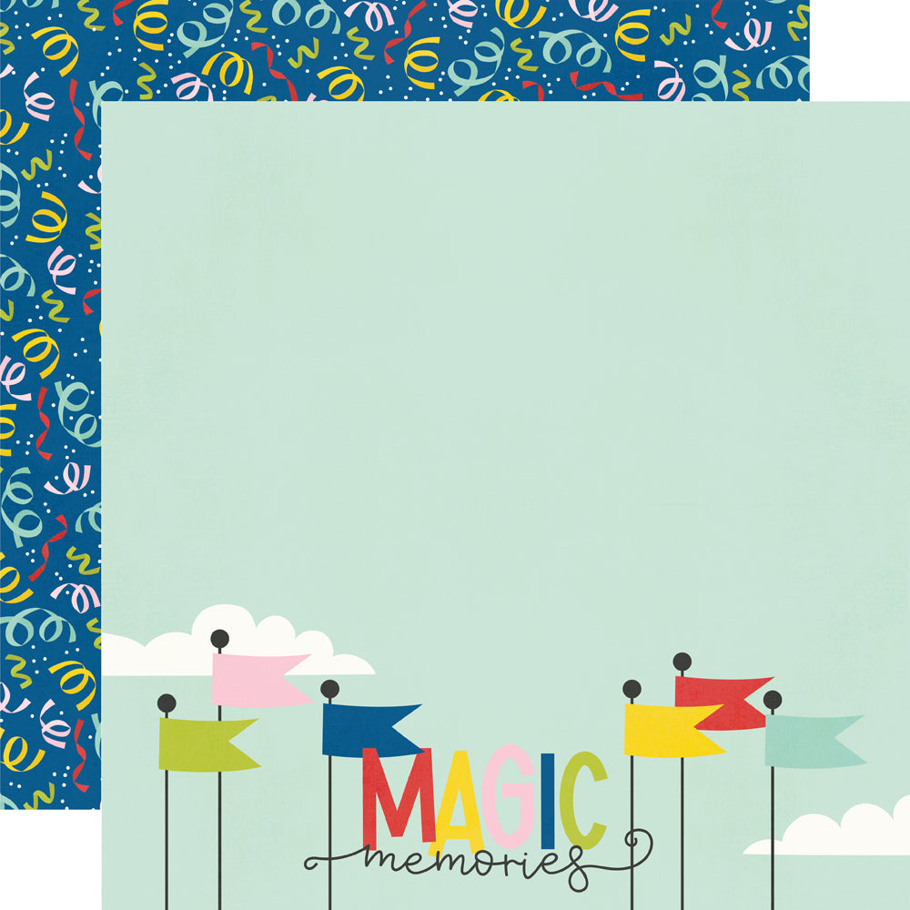 Say Cheese Magic Collection See Ya Soon! 12 x 12 Double-Sided Scrapbook Paper by Simple Stories