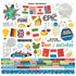 Say Cheese Epic Collection 12 x 12 Scrapbook Sticker Sheet by Simple Stories