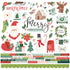 Santa's Village Collection 12 x 12 Scrapbook Sticker Sheet by Simple Stories