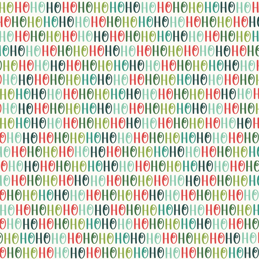 Santa's Village Collection Snow What Fun 12 x 12 Double-Sided Scrapbook Paper by Simple Stories