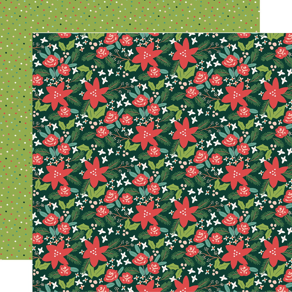 Santa's Village Collection Oh, So Merry 12 x 12 Double-Sided Scrapbook Paper by Simple Stories