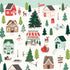 Santa's Village Collection North Pole 12 x 12 Double-Sided Scrapbook Paper by Simple Stories