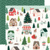 Santa's Village Collection North Pole 12 x 12 Double-Sided Scrapbook Paper by Simple Stories