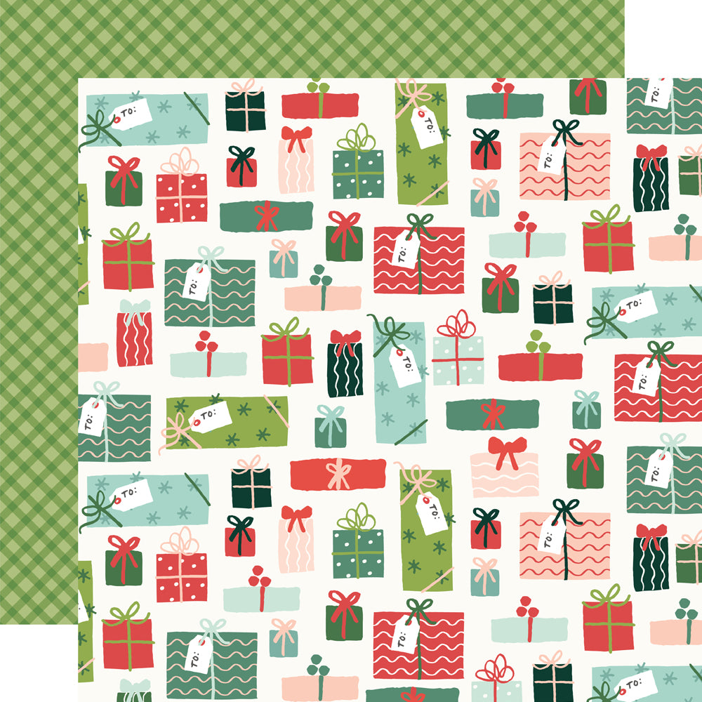 Santa's Village Collection Christmas Magic 12 x 12 Double-Sided Scrapbook Paper by Simple Stories