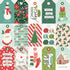 Santa's Village Collection Tag Elements 12 x 12 Double-Sided Scrapbook Paper by Simple Stories